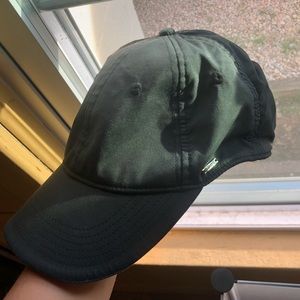 Lulu Lemon Black Nylon Baseball Cap